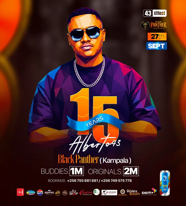 Alberto 43 Celebrates 15 Years at Black Panther Kampala